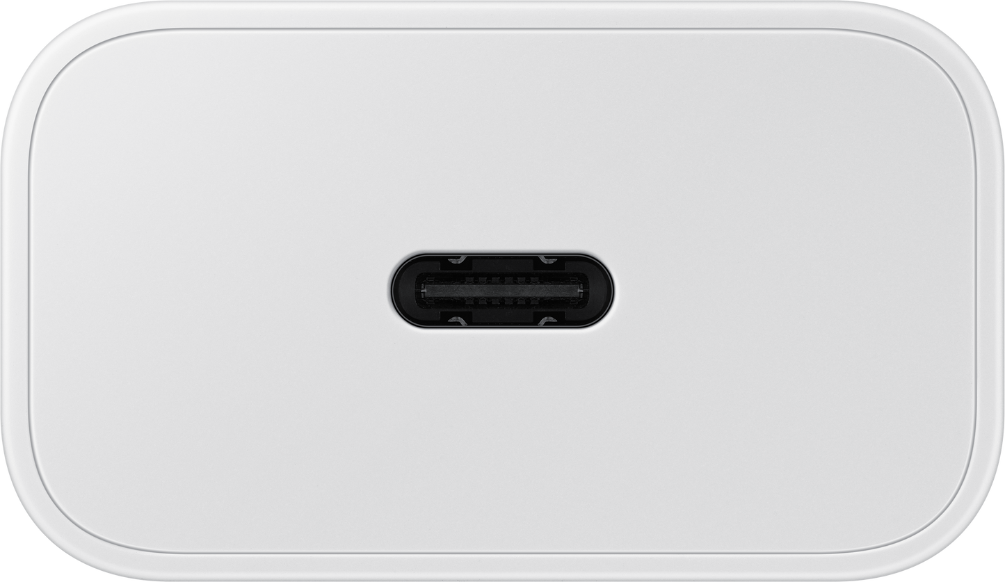 Punjač za mrežu sa USB-C kablom Samsung, 25W, 3A, 1 x USB-C, Beli EP-T2510XWEGEU