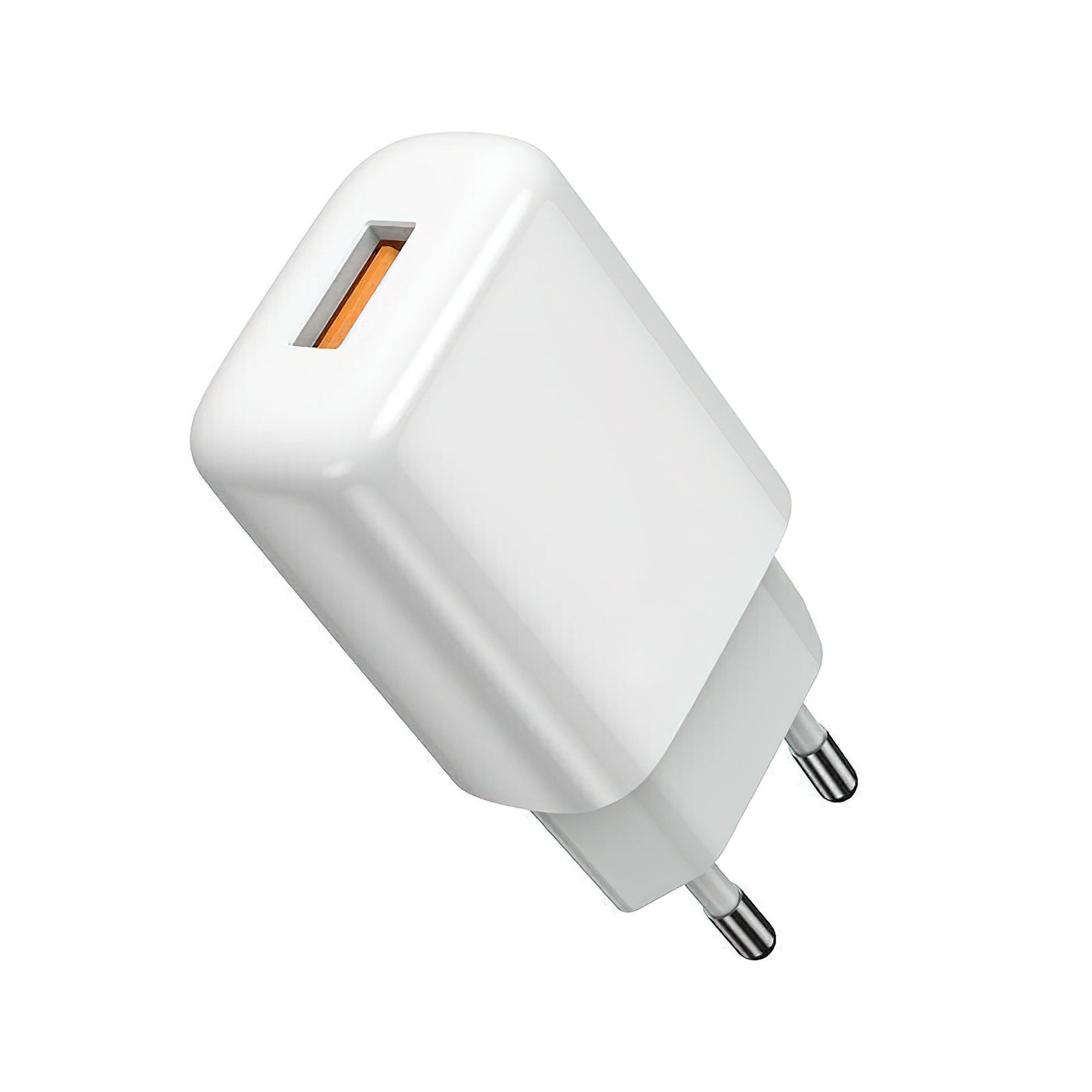 Punjač za mrežu sa Lightning kablom Prestico F9S, 12W, 2.4A, 1 x USB-A, Beli