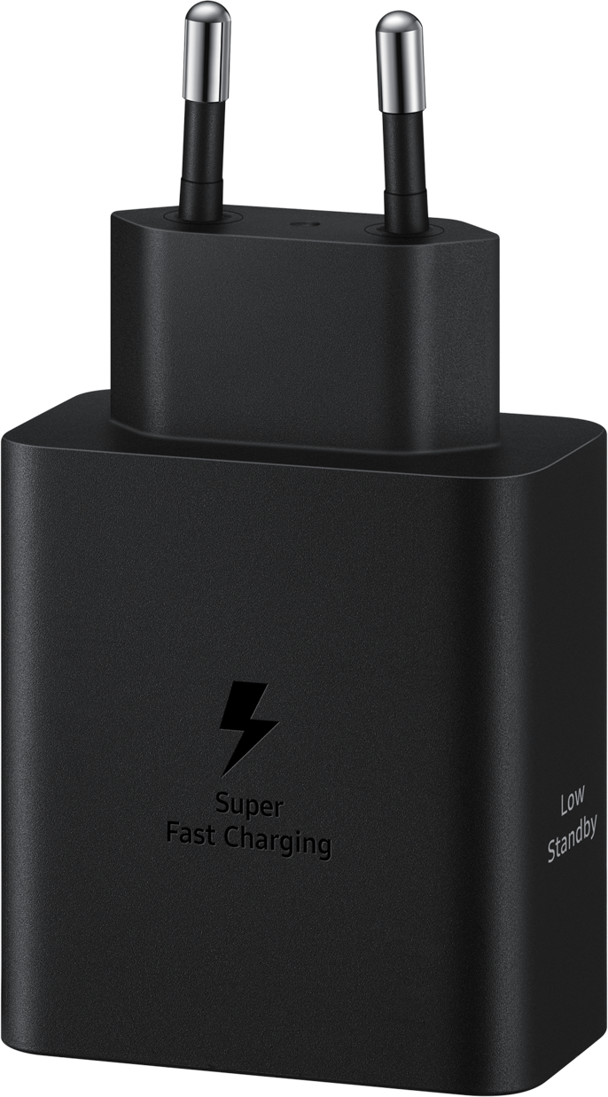 Punjač za mrežu sa USB-C kablom Samsung, 50W, 3A, 2 x USB-C, Crni EP-T5020XBEGEU