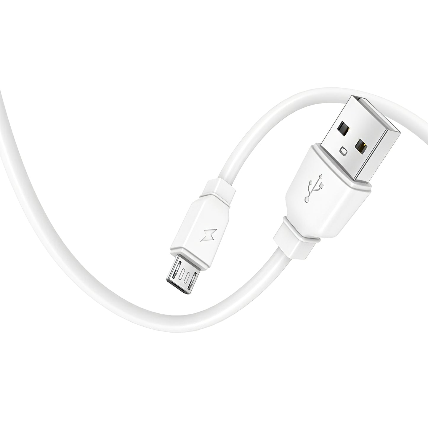 Punjač za mrežu sa microUSB kablom Prestico F7S, 12W, 2.4A, 1 x USB-A, Beli