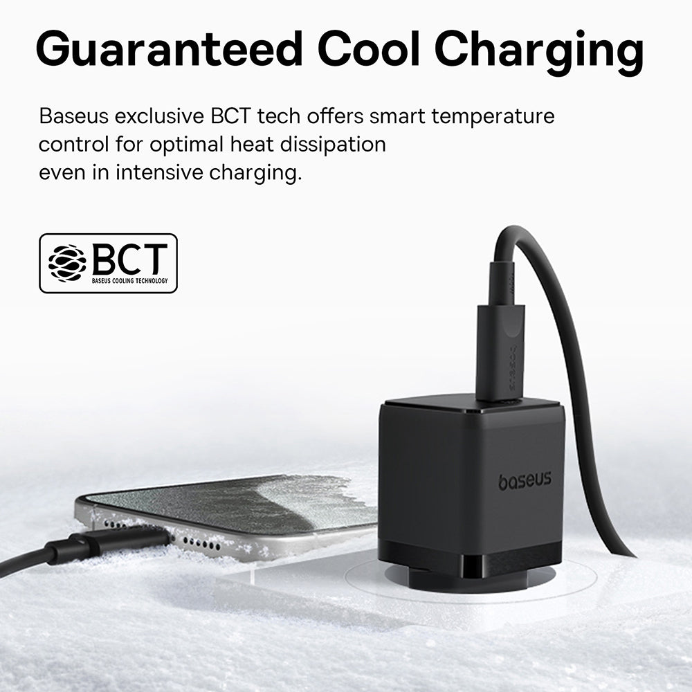 Punjač mreže sa USB-C kablom Baseus Palm, 30W, 3A, 1 x USB-C, Crni P10111605113-01