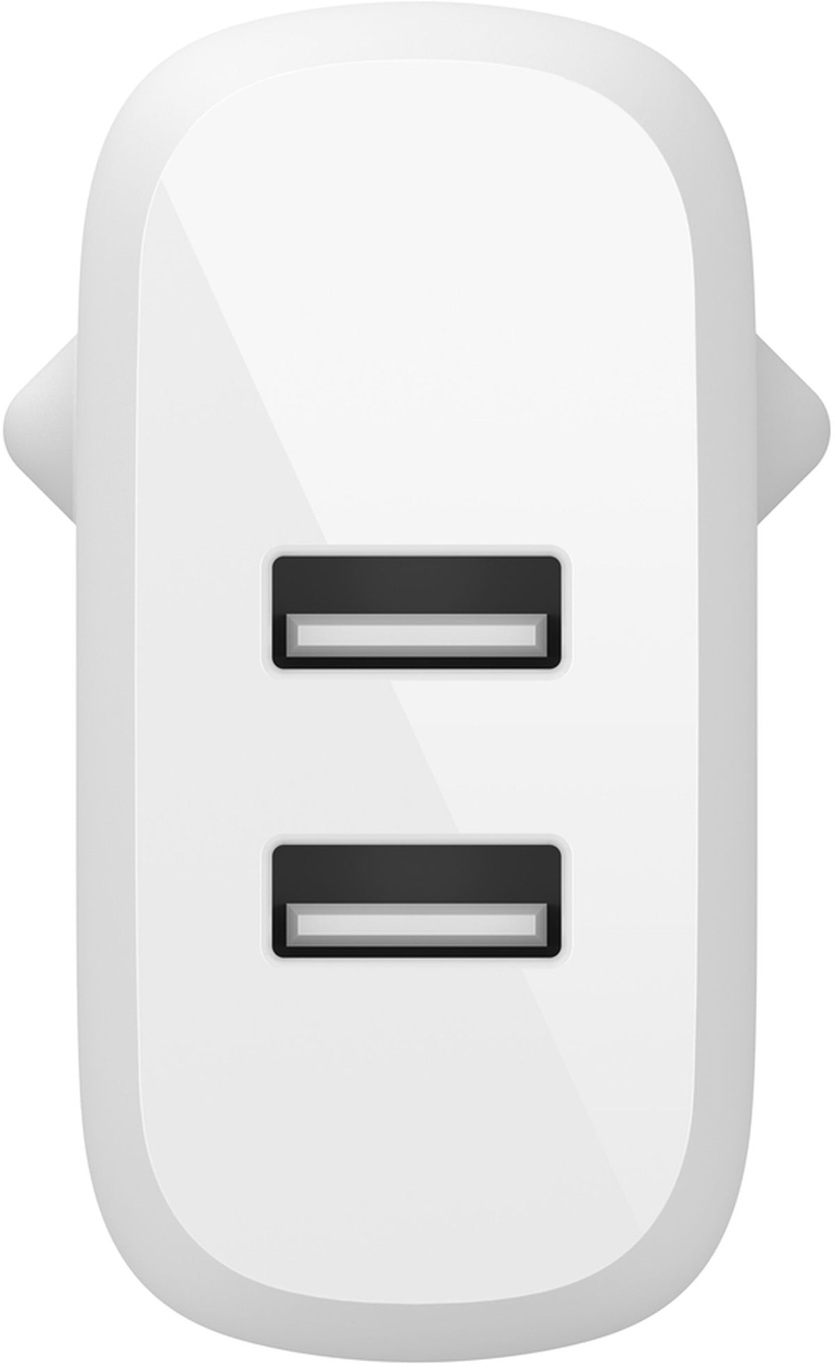 Punjač za mrežu sa USB-C kablom Belkin BoostCharge Dual, 24W, 2.4A, 2 x USB-A, Bela WCE001vf1MWH