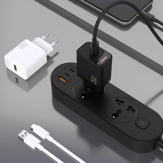 Punjač za mrežu sa USB-C kablom Dudao A27STEU, 25W, 3A, 1 x USB-A, Crna