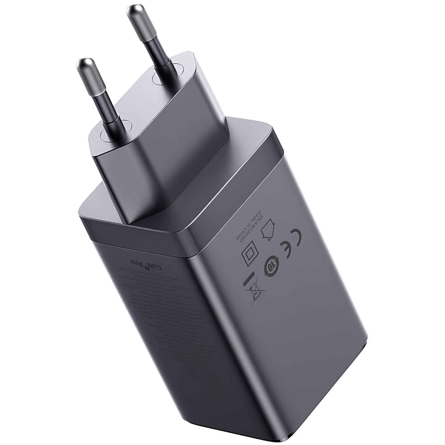Punjač za mrežu sa USB-C kablom Baseus GaN5 Ultra, 65W, 3.25A, 1 x USB-A - 2 x USB-C, Sivi P10110812827-Z1