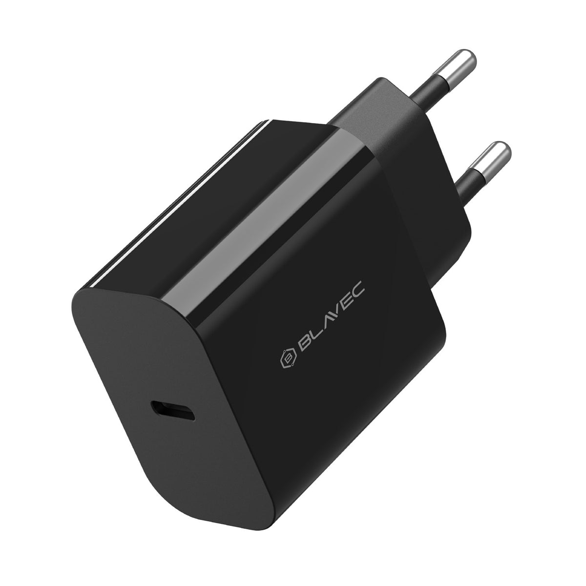 Punjač za mrežu sa USB-C kablom Blavec BC-7, 45W, 3A, 1 x USB-C, Crni