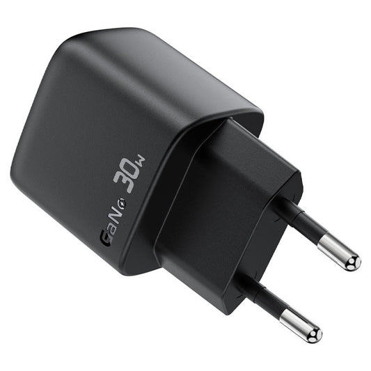Punjač mreže sa USB-C kablom Acefast A115 Display, 30W, 3A, 1 x USB-C, Crni