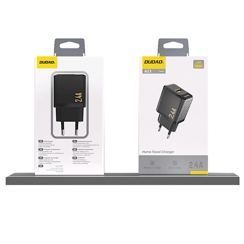 Punjač Mreže Dudao A23, 12W, 2.4A, 1 x USB-A, Crni