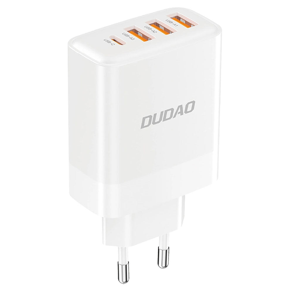Punjač za mrežu Dudao A5HEU, 20W, 3A, 1 x USB-C - 3 x USB-A, Beli