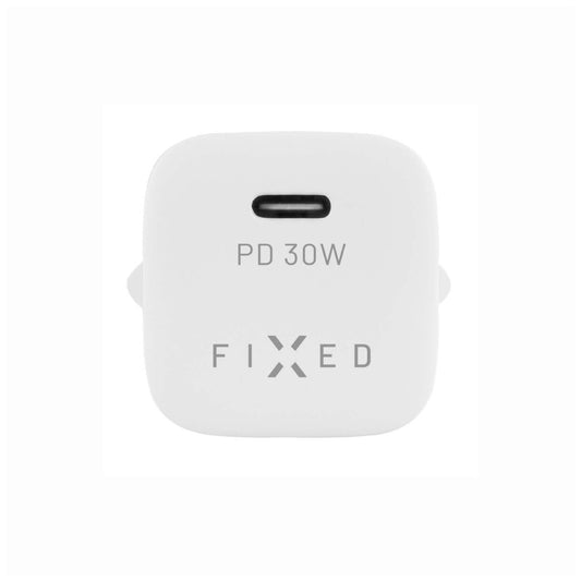 Punjač mreže Fixed Mini, 30W, 3A, 1 x USB-C, Beli