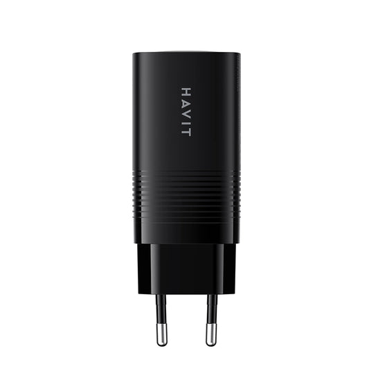 Punjač Mreže HAVIT UC20, 65W, 3A, 1 x USB-A - 2 x USB-C, Crni