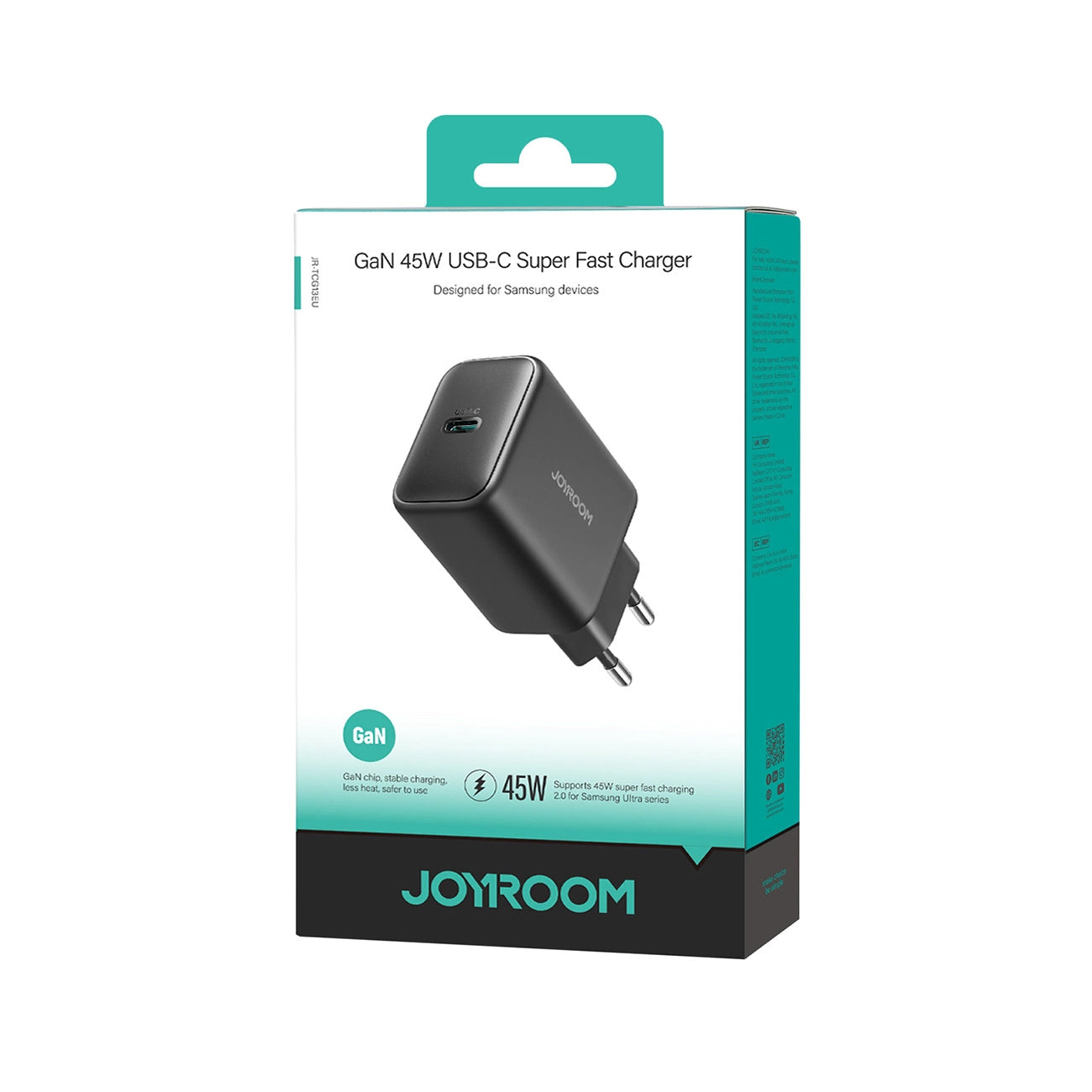 Punjač mreže Joyroom JR-TCG13, 45W, 3A, 1 x USB-C, Crni