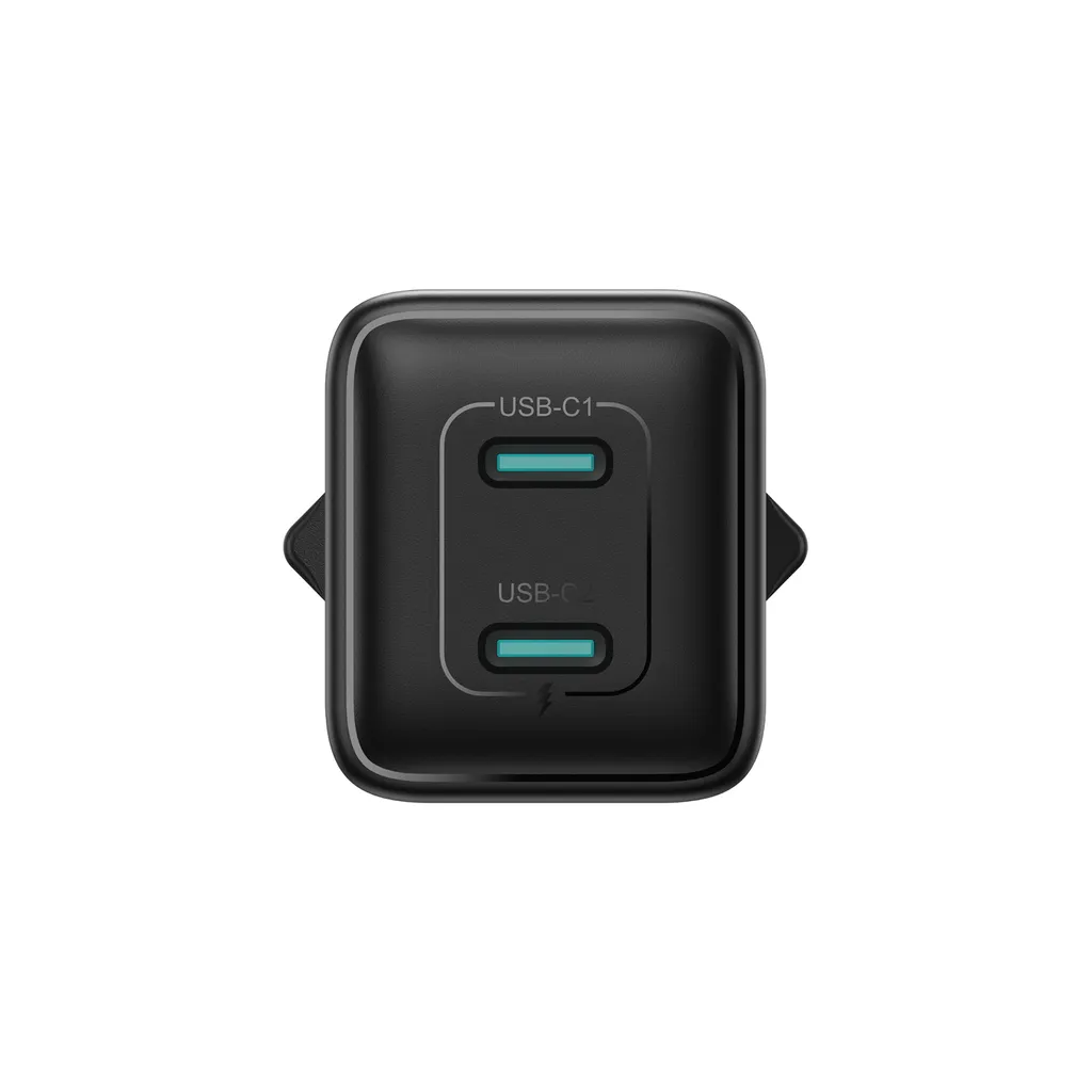 Punjač mreže Joyroom JR-TCG17, 45W, 3A, 2 x USB-C, Crni