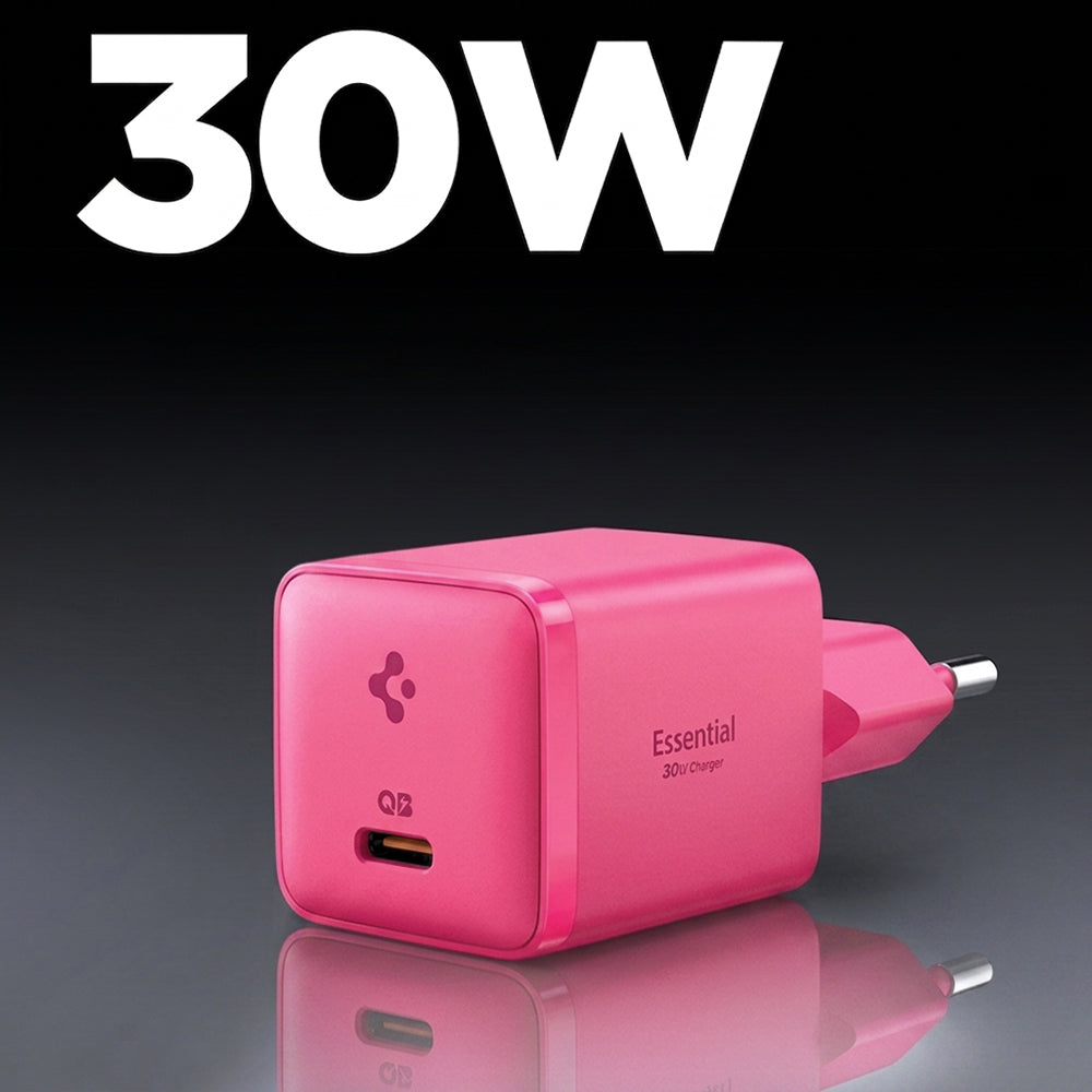 Mrežni punjač Spigen EE301EU Essential, 30W, 3A, 1 x USB-C, Roze ACH10449