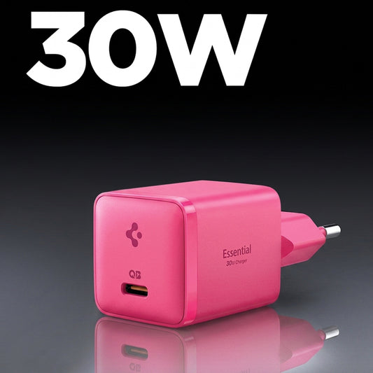 Mrežni punjač Spigen EE301EU Essential, 30W, 3A, 1 x USB-C, Roze ACH10449