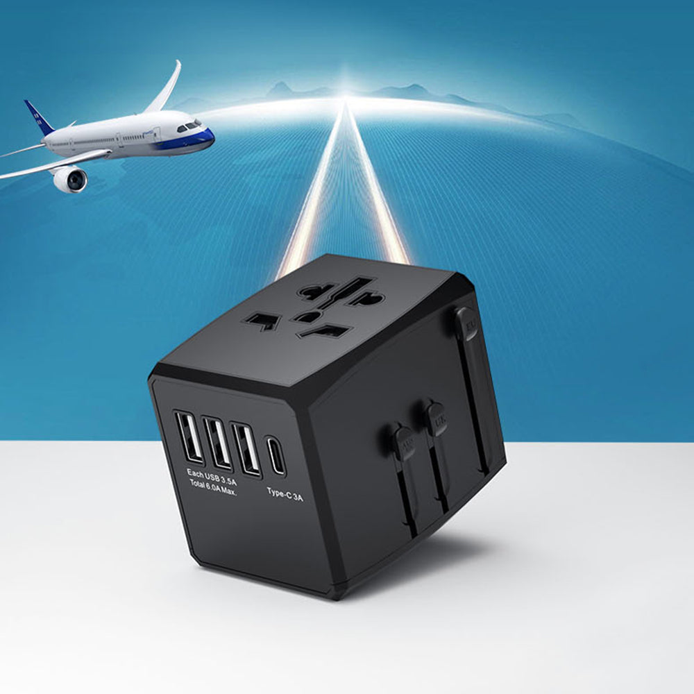 Punjač mreže Techsuit HHT904-B3 Travel, 30W, 3A, 3 x USB-A - 1 x USB-C, Beli