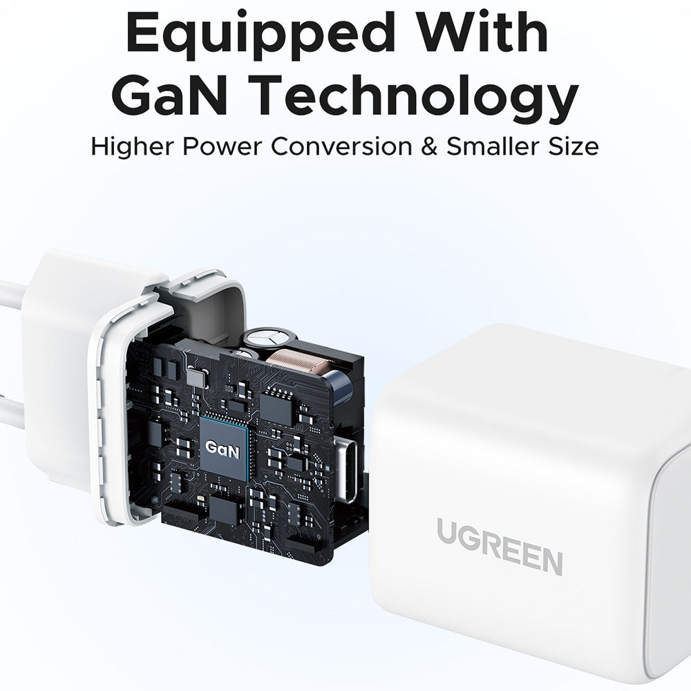 Punjač za mrežu UGREEN X512, 20W, 3A, 1 x USB-C, Beli