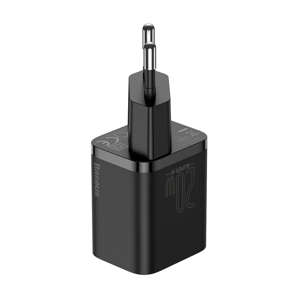 Punjač Baseus Super Si, 20W, 3A, 1 x USB-C, Crni CCSUP-B01