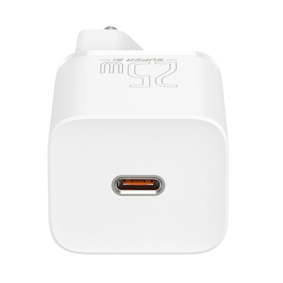 Punjač Baseus Super Si, 25W, 3A, 1 x USB-C, Beli CCSP020102
