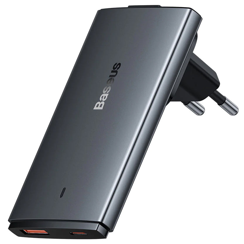 Punjač za mrežu sa USB-C kablom Baseus GaN5 Pro Ultra Slim, 65W, 3.25A, 1 x USB-C, Sivi CCGP150113