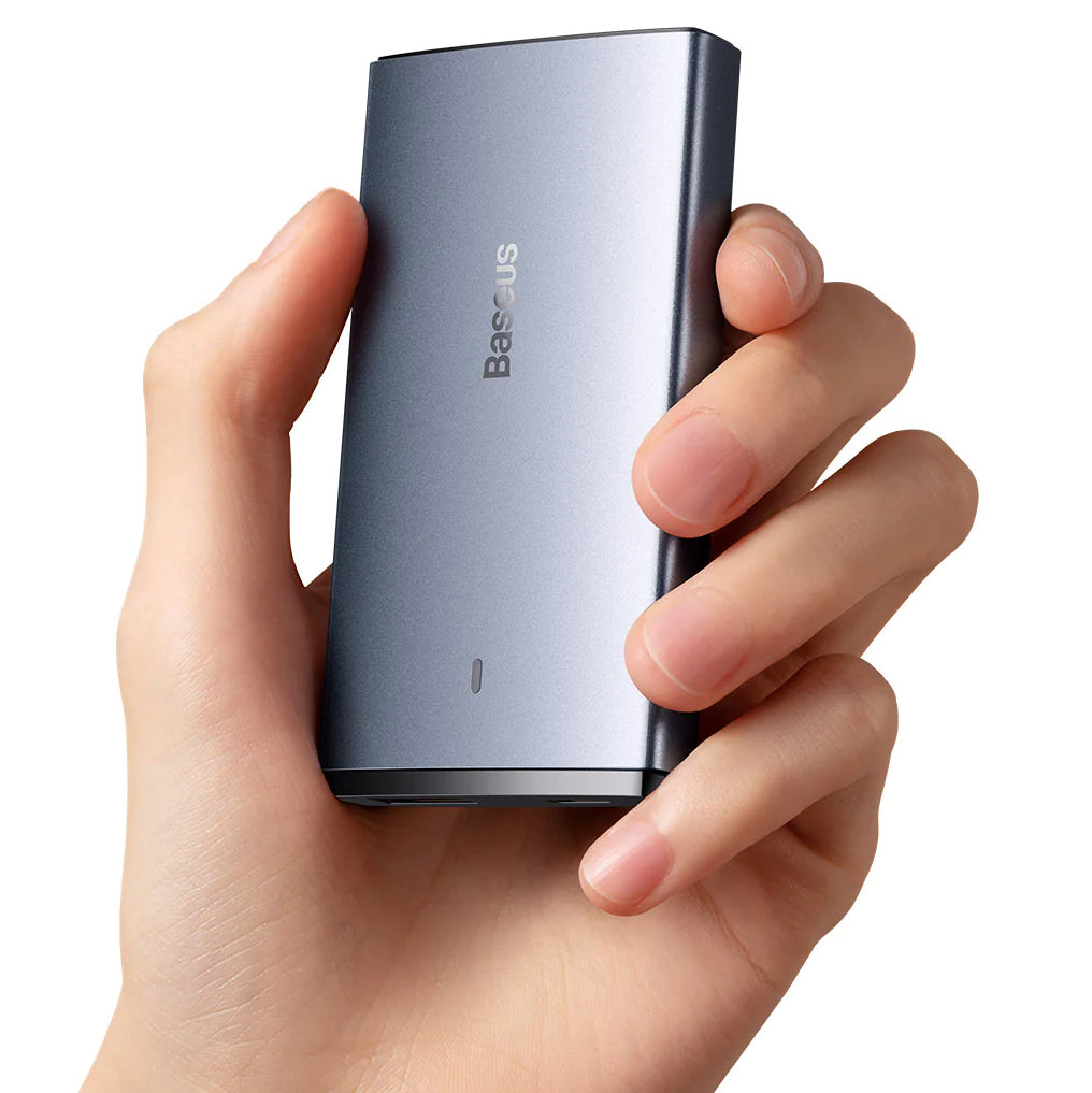 Punjač za mrežu sa USB-C kablom Baseus GaN5 Pro Ultra Slim, 65W, 3.25A, 1 x USB-C, Sivi CCGP150113