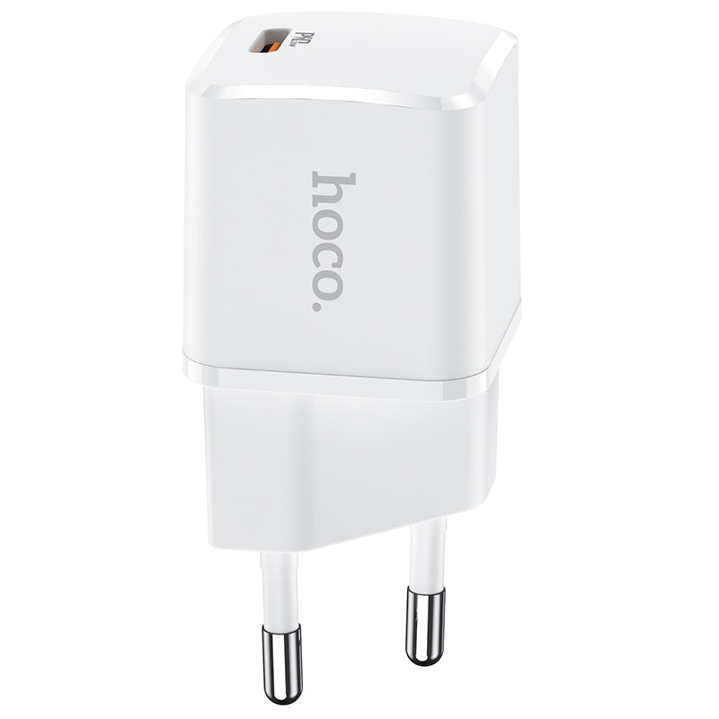 Punjač za mrežu HOCO N10, 20W, 3A, 1 x USB-C, Beli