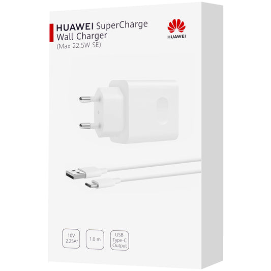 Punjač za mrežu sa USB-C kablom Huawei CP404B, 22.5W, 2.25A, 1 x USB-A, Beli 55033325