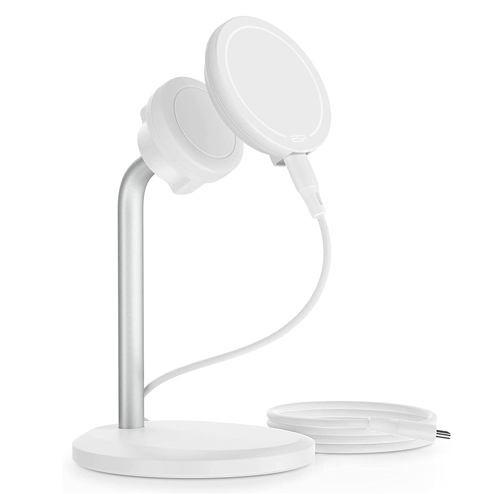 Bežični punjač ESR HaloLock Shift, 15W, 1.67A, Beli