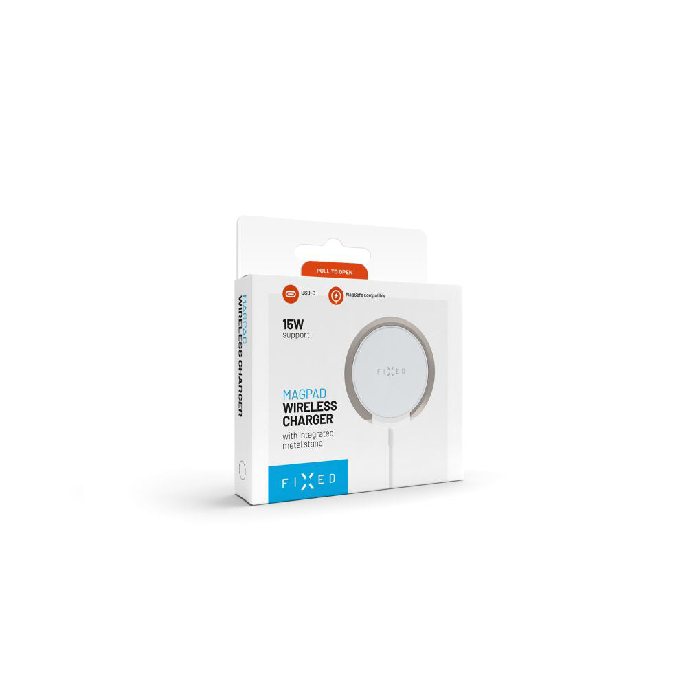 Bežični punjač Fixed Ring, 15W, 1.67A, Beli