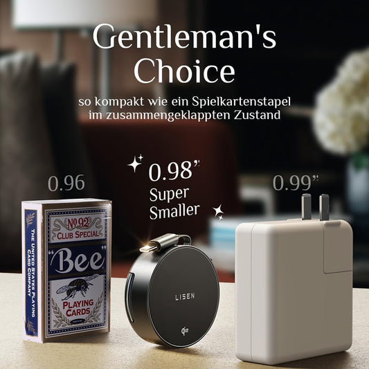 Bežični punjač Lisen W103 3u1, 7.5W, 1.1A, Crni YL0324090008