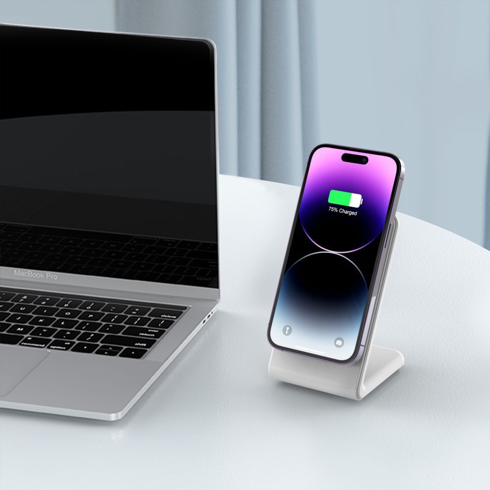 Bežični mrežni punjač MagSafe Tech-Protect QI15W-A38, 15W, 1.67A, Beli