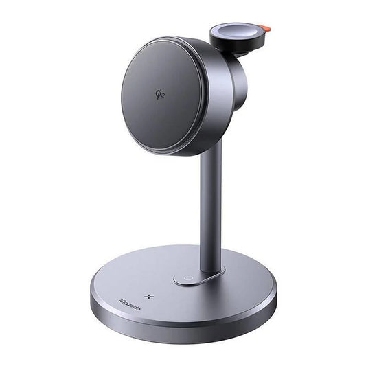 Bežični mrežni punjač McDodo CH-2460 Swan 3u1, 22.5W, 1.67A, Siva