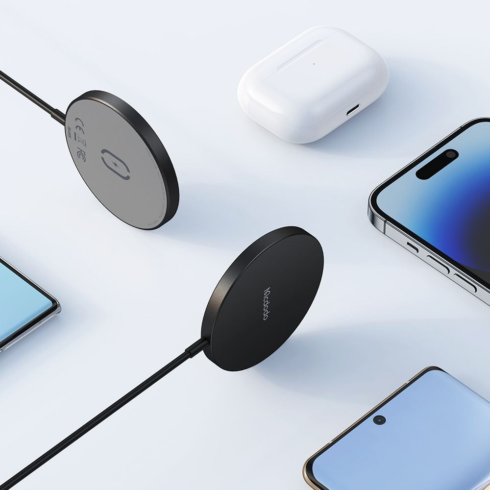 Bežični mrežni punjač McDodo CH-4360 Moon, 15W, 1.67A, Crni