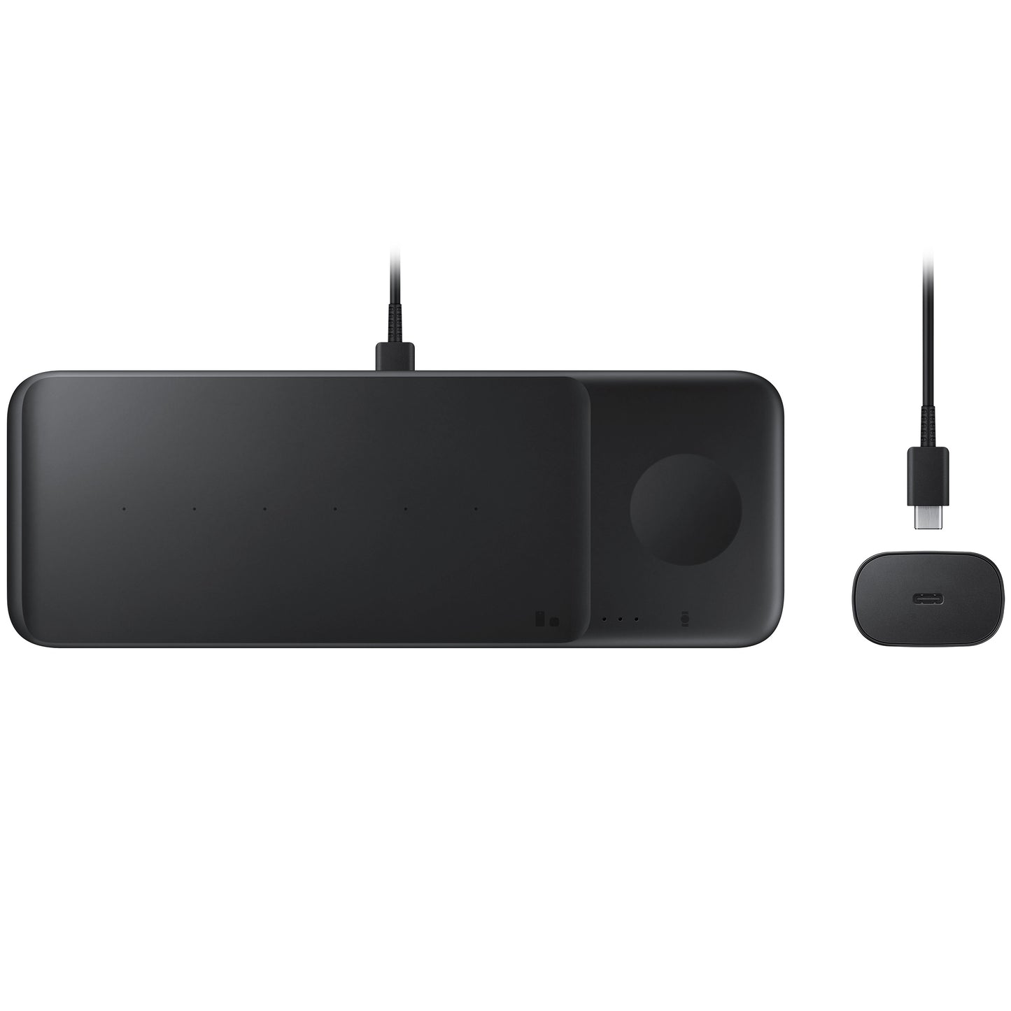 Bežični mrežni punjač Samsung Trio, 9W, 1A, Crni, Refabrikovan EP-P6300TBEGEU