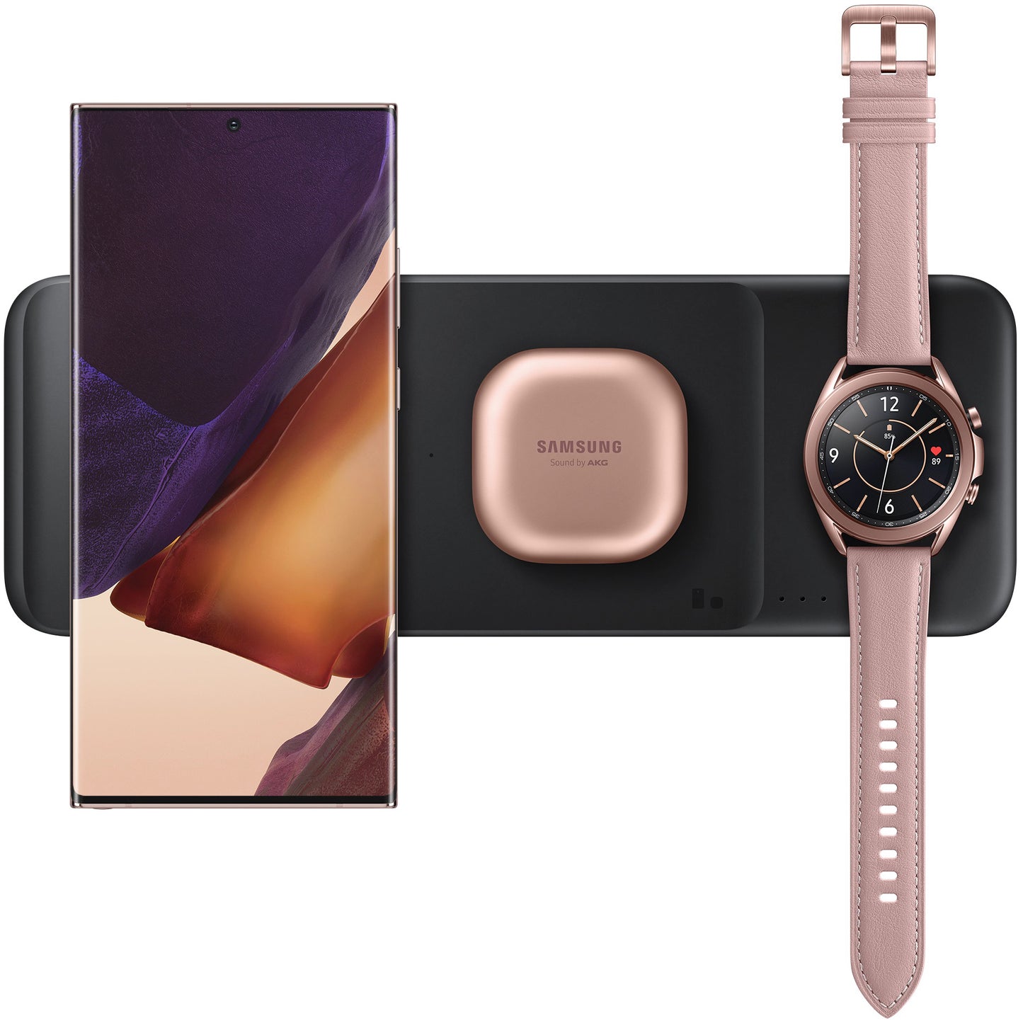 Bežični mrežni punjač Samsung Trio, 9W, 1A, Crni, Refabrikovan EP-P6300TBEGEU