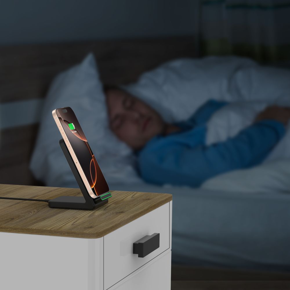 Bežični mrežni punjač Tech-Protect QI15W-A40, 15W, 1.67A, Crni