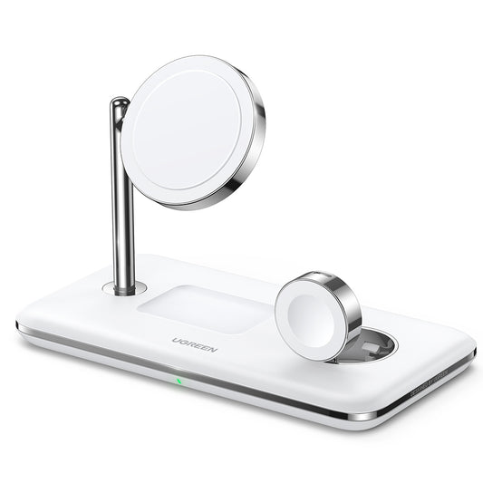 Bežični punjač UGREEN CD278 3u1, 25W, 1.67A, Beli