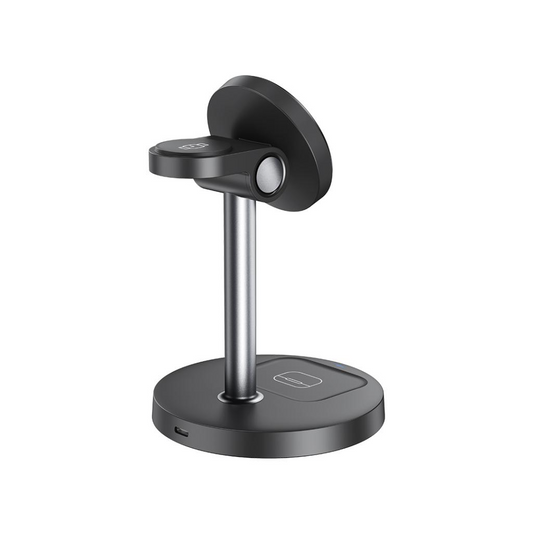 Bežični punjač XO Design CX038 3u1, 15W, 1.67A, Crni