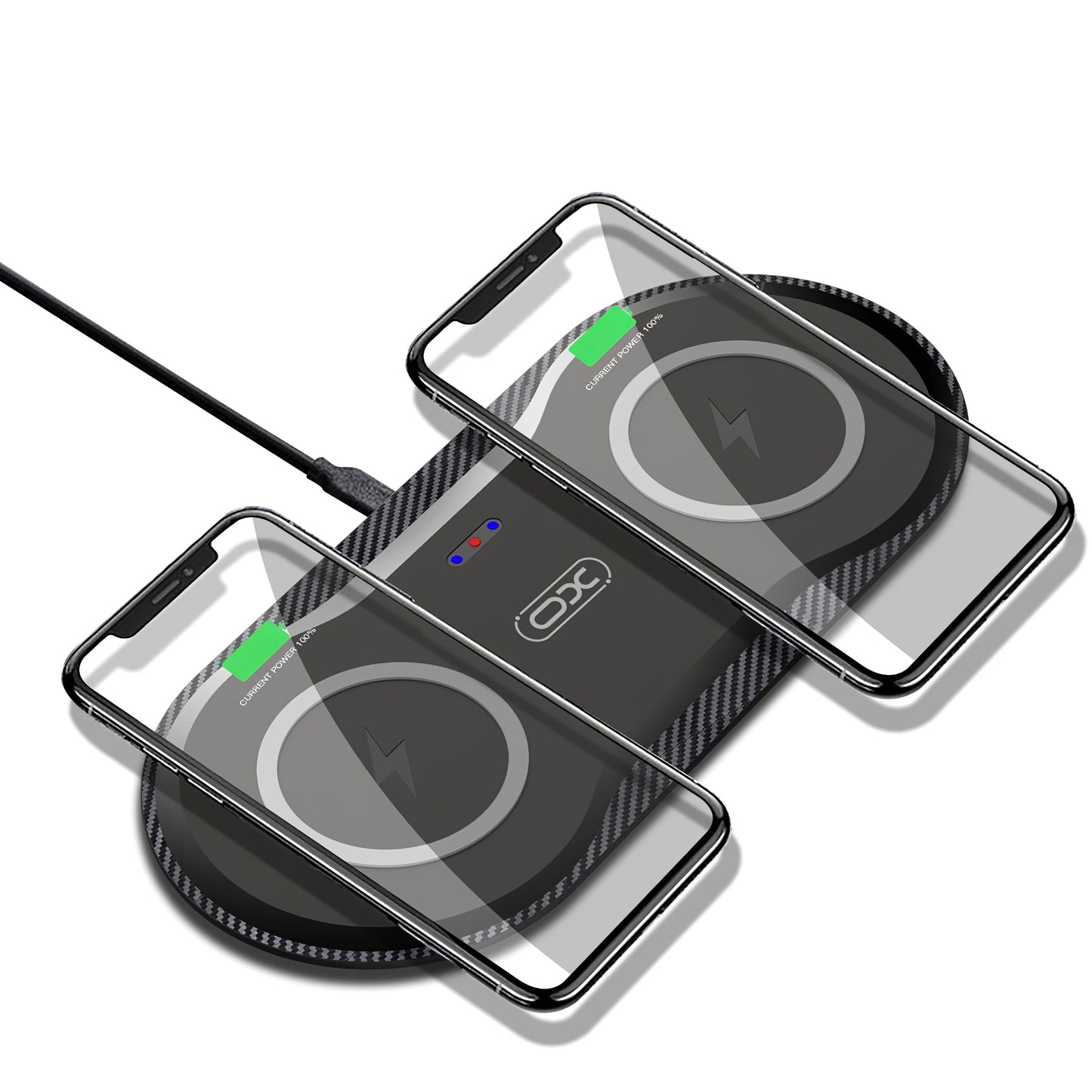 Bežični mrežni punjač XO Design WX026, 20W, 1.1A, Crni