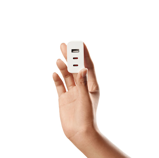 Punjač Xiaomi 2C1A GaN, 67W, 3A, 1 x USB-A - 2 x USB-C, Beli