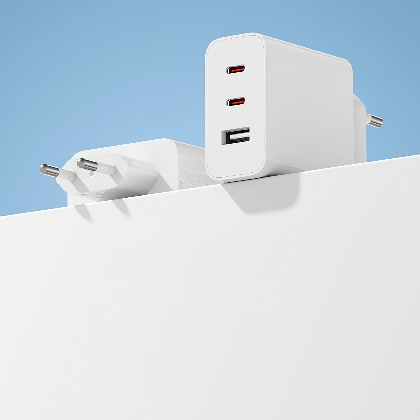 Punjač Xiaomi 2C1A GaN, 67W, 3A, 1 x USB-A - 2 x USB-C, Beli