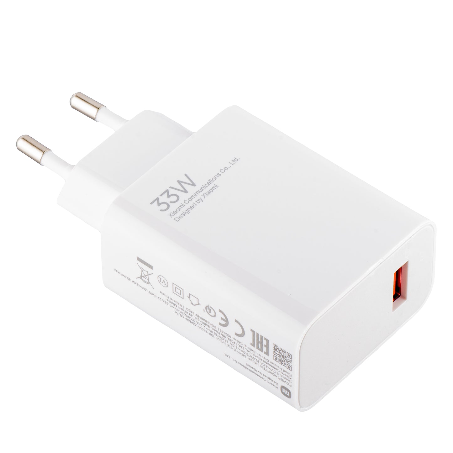 Punjač za mrežu Xiaomi MDY-11EZ, 33W, 3A, 1 x USB-A, Beli