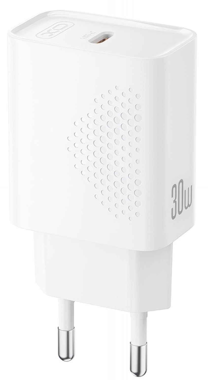 Punjač Mreže XO Design L162, 30W, 3A, 1 x USB-C, Beli
