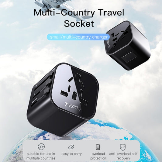 Adaptor Mreža Yesido MC09 Travel, Crni