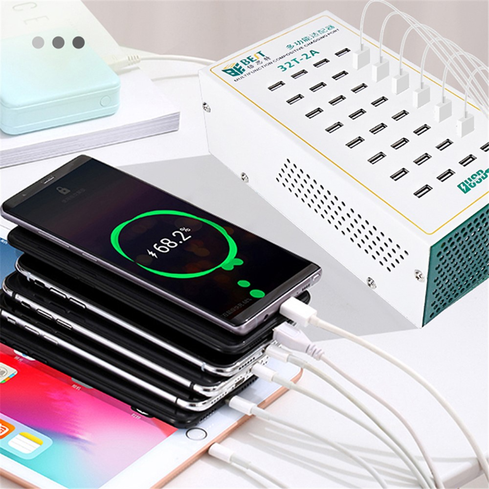 Punjač Stanica Best 32T-2A, 2A, 32 x USB-A, Bela