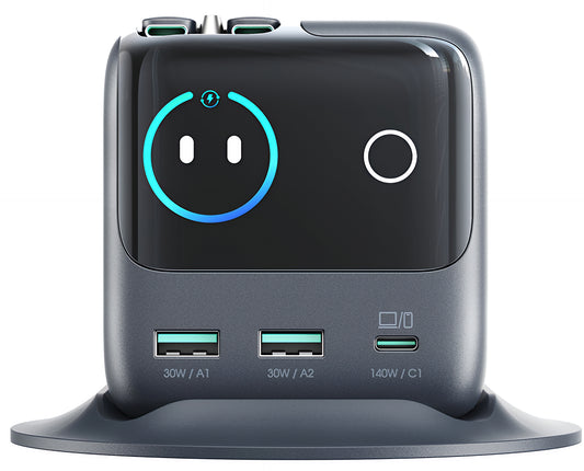 Punjač Stanica sa USB-C Kabelom Joyroom Podix JR-TRD01, 140W, 1 x USB-C - 2 x USB-A, Siva