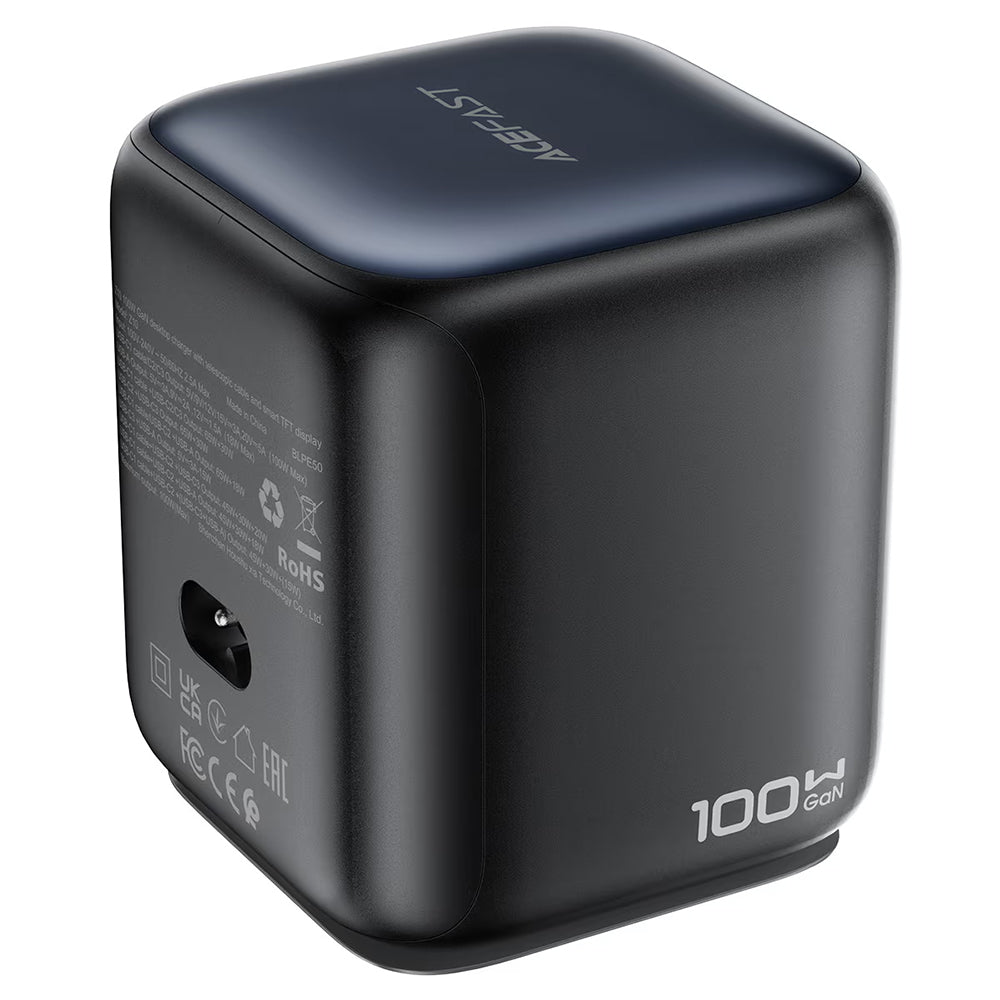Punjač Stanica Sa USB-C Kablićem Acefast Z10, 100W, 1 x USB-A - 2 x USB-C, Crna