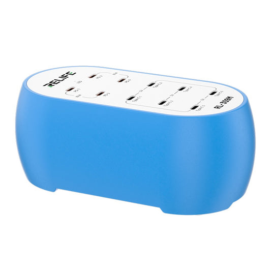 Punjač Stanica Relife RL-309M, 72W, 10 x USB-C, Plava