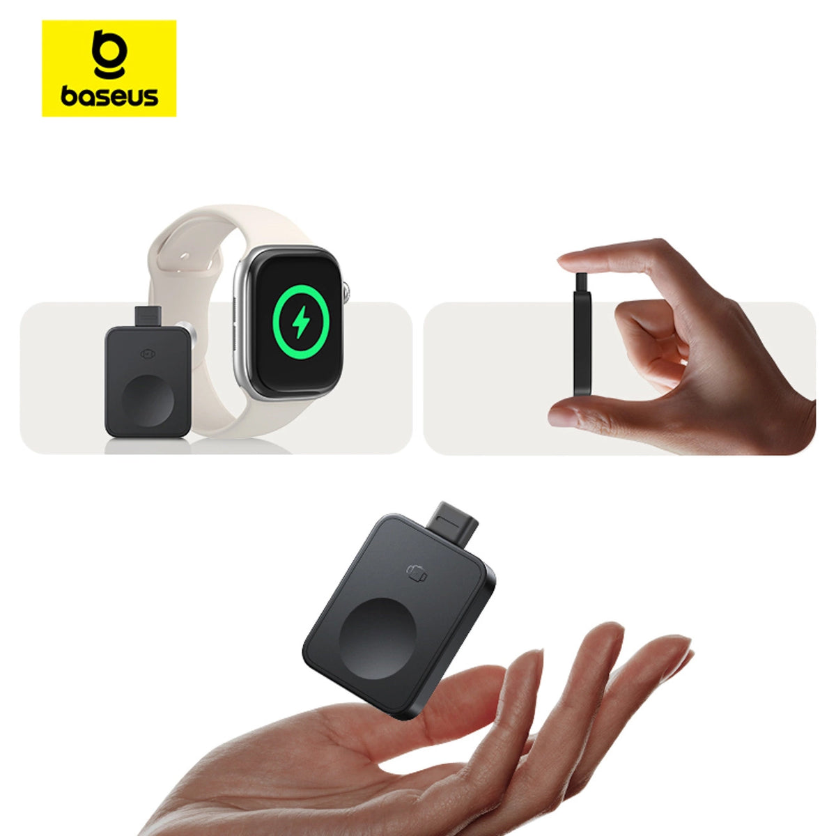 Bežični punjač Baseus MagPro za Apple Watch Series, USB-C, Crni P10264106123-00