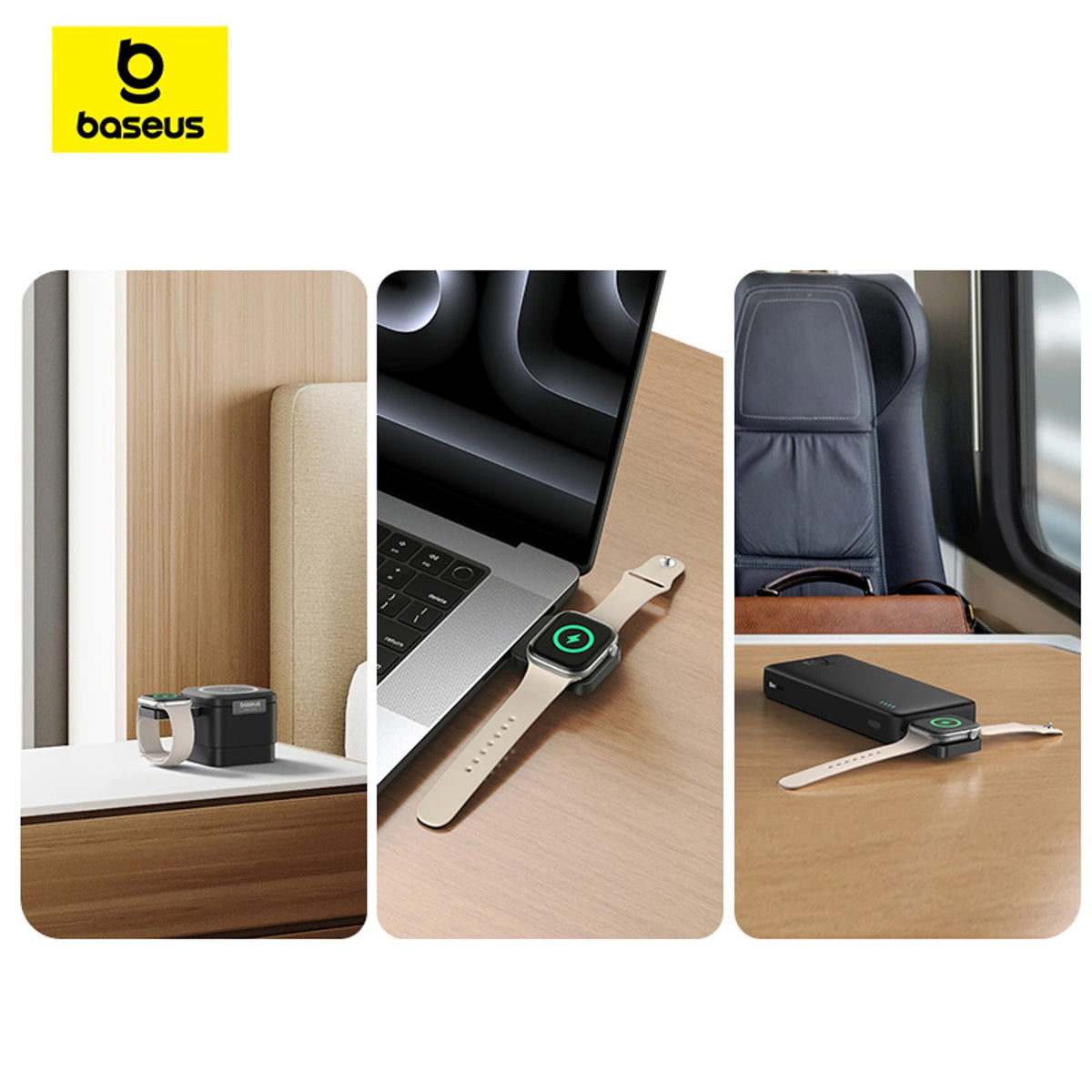 Bežični punjač Baseus MagPro za Apple Watch Series, USB-C, Crni P10264106123-00