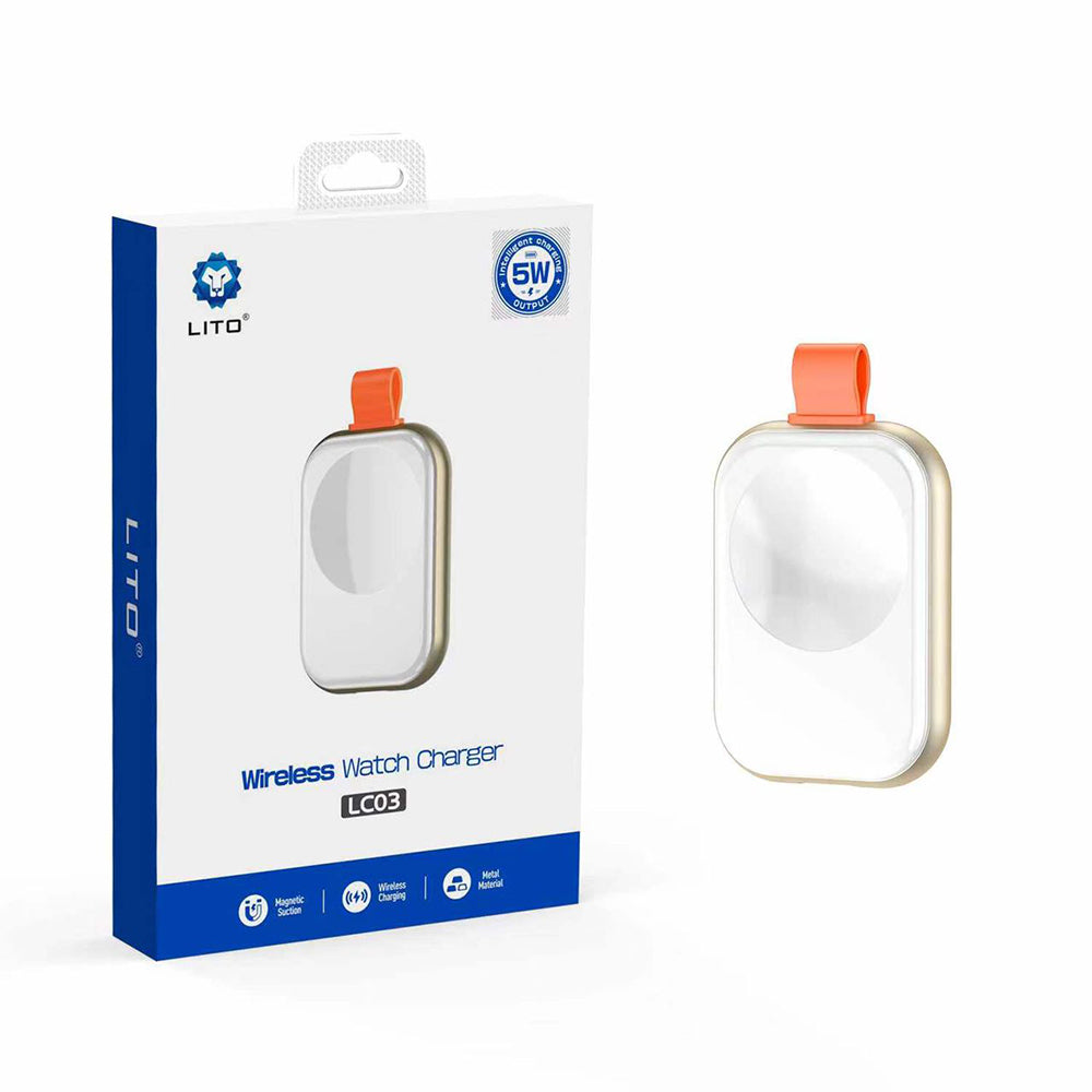 Bežični punjač Lito LC03 za Apple Watch Series, Beli